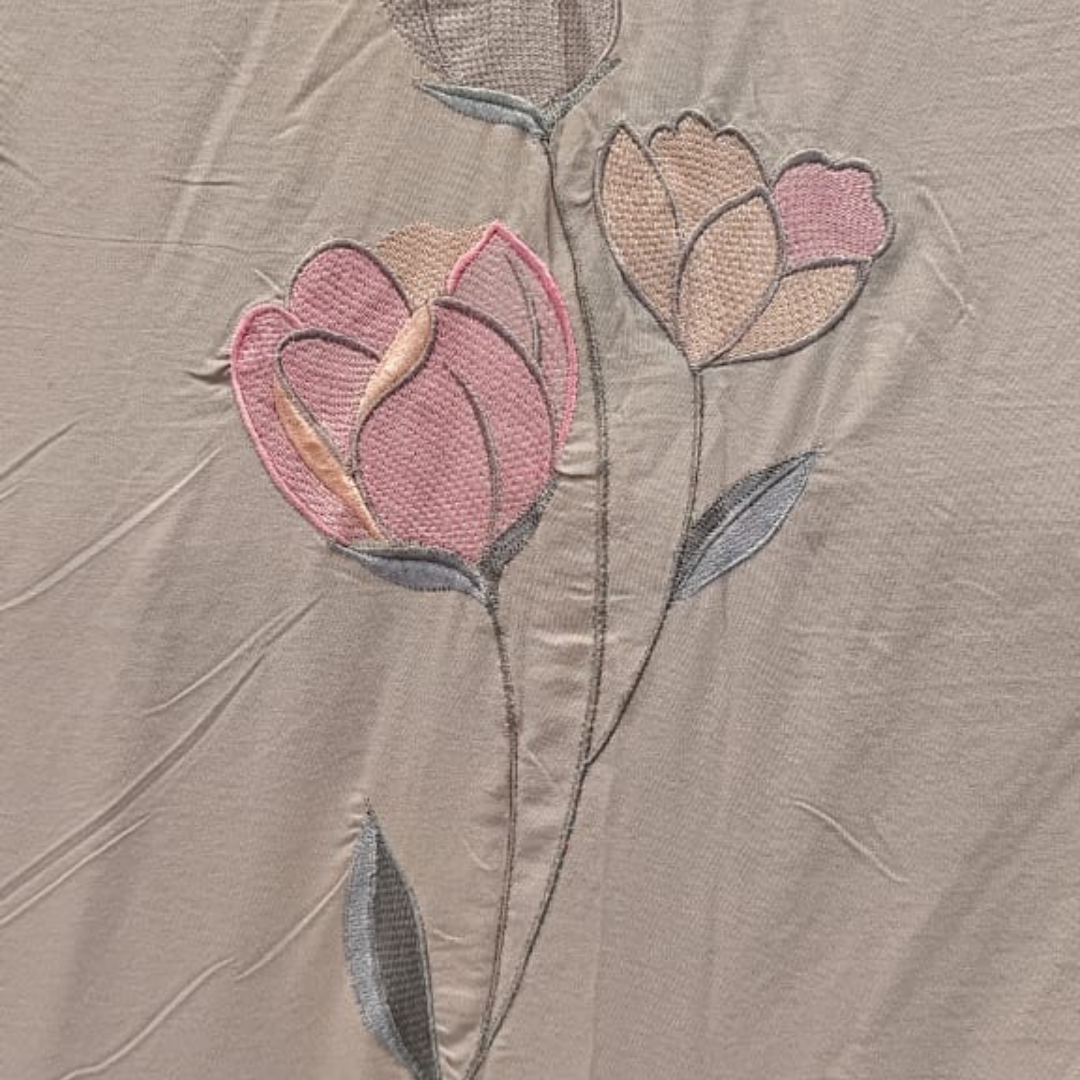 Ultra Soft Glace Cotton Tufted Comforter – Double Bed Size