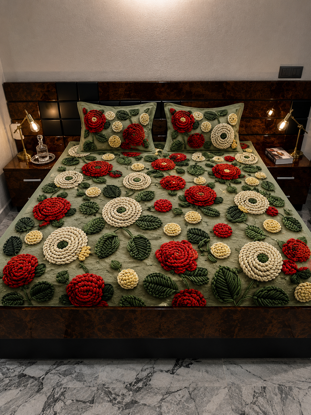 7D Premium Cotton Fitted Queen Size Bedsheet