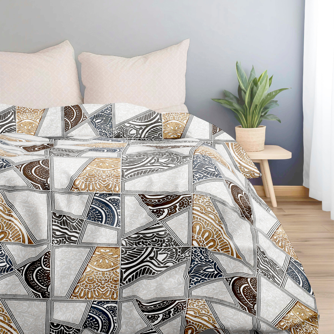 Bonafide Bedsheet – OOA 144 GSM Polyester King Size Set