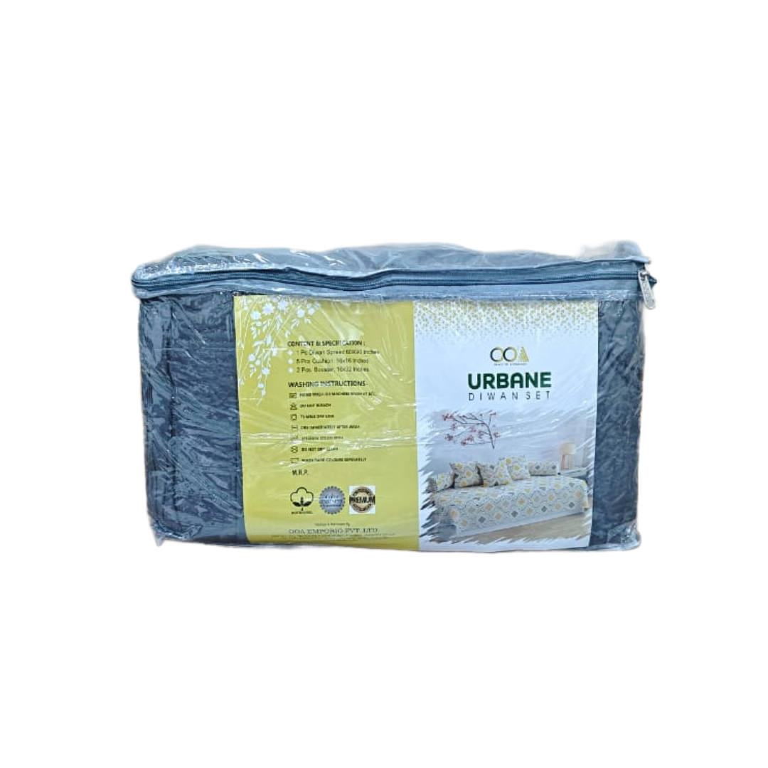 OOA Polycotton Plain Diwan Set