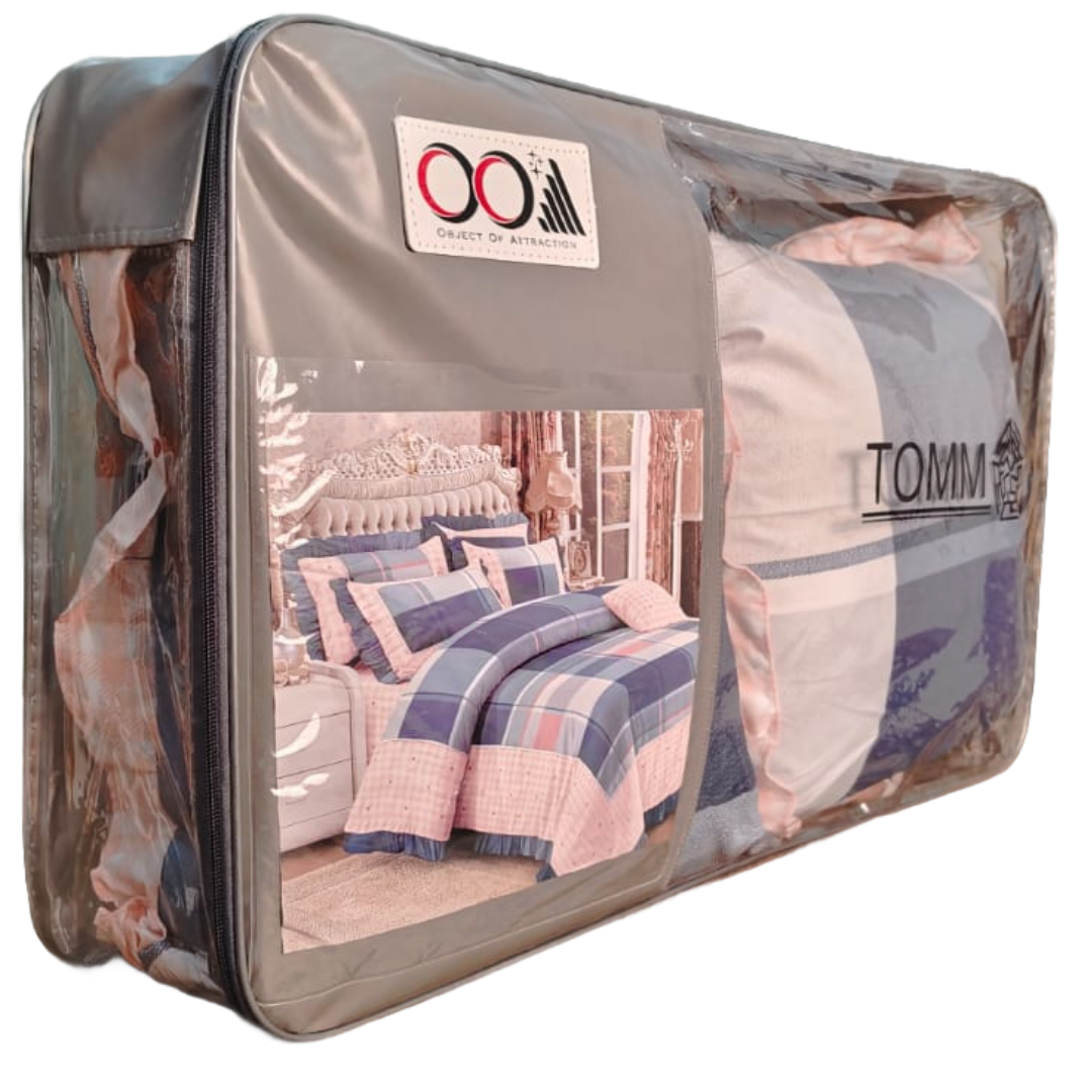 300 TC Glace Cotton Queen Size Bedding Set / Comforter Set