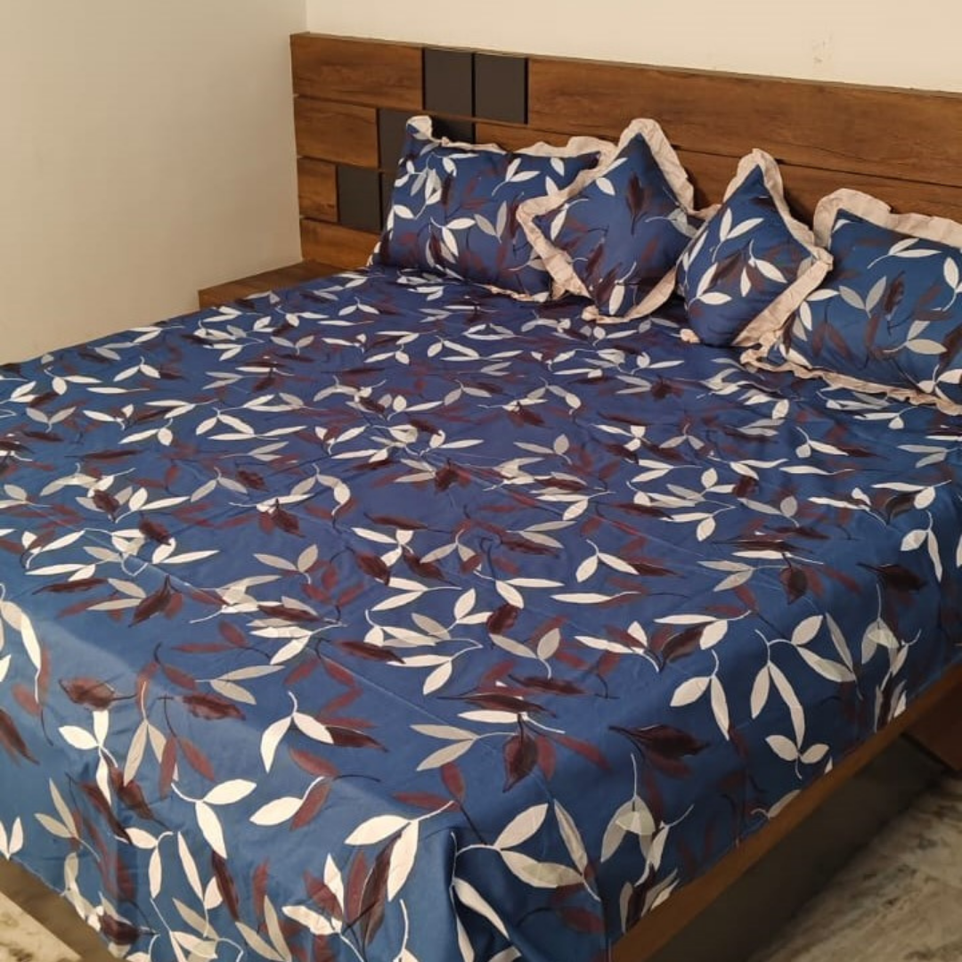 300 TC Glace Cotton Queen Size Bedding Set / Comforter Set