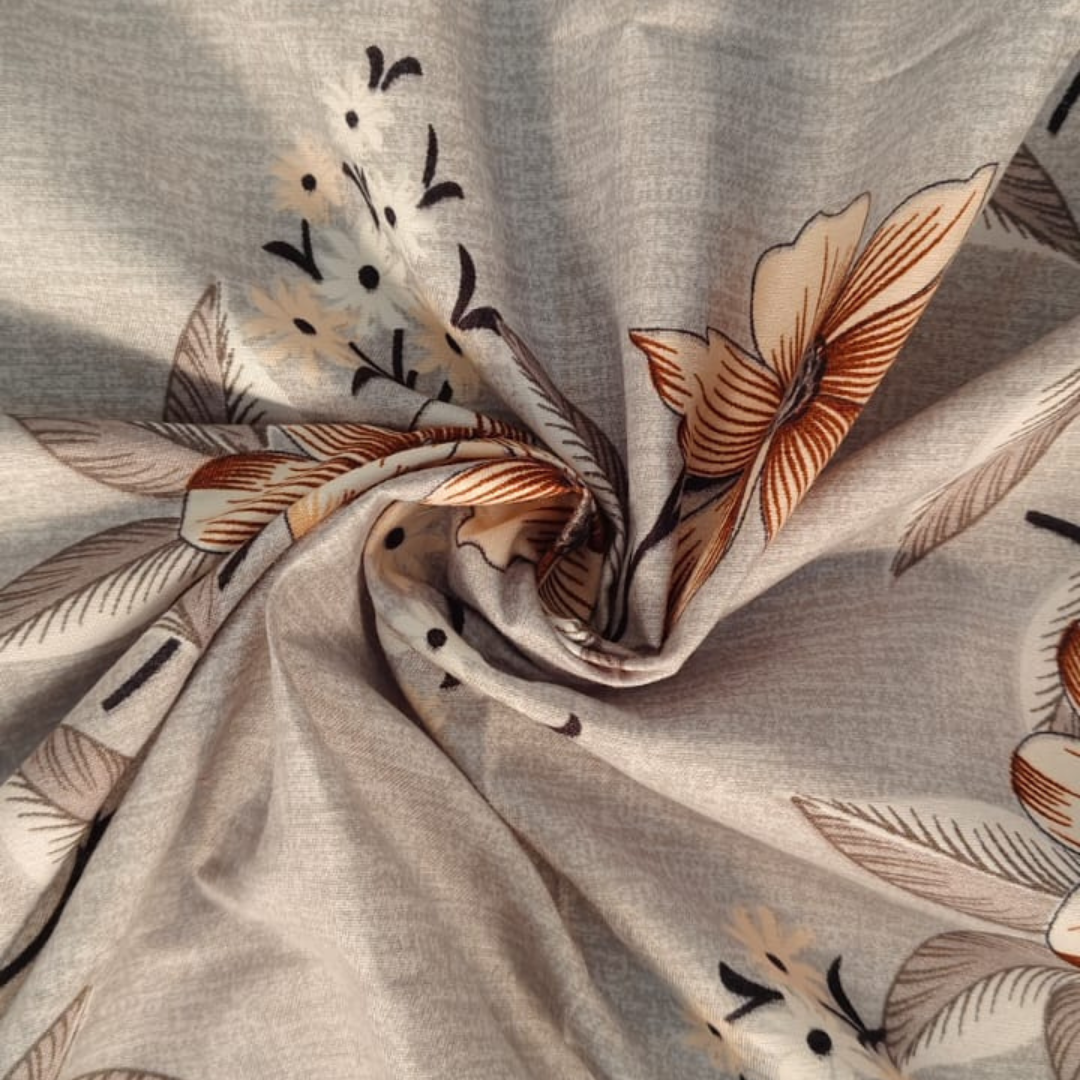 300 TC Glace Cotton Queen Size Bedding Set / Comforter Set