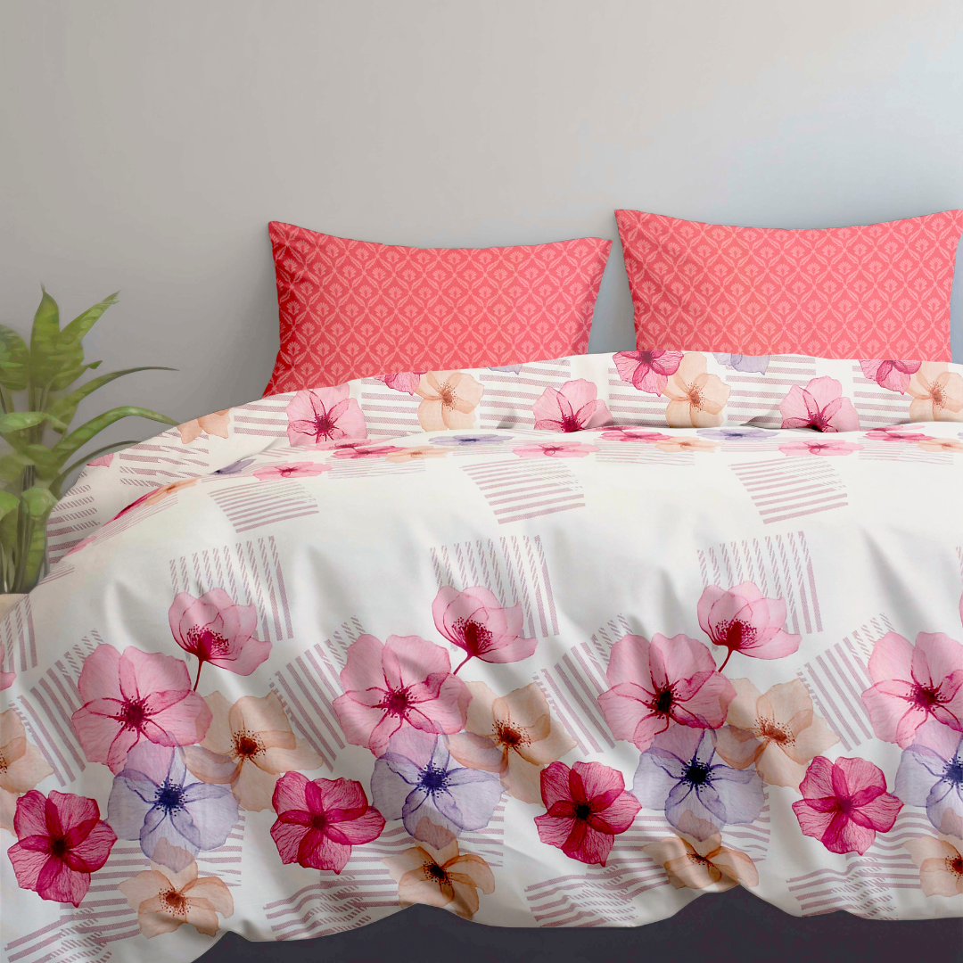 Bonafide Bedsheet – OOA 144 GSM Polyester King Size Set