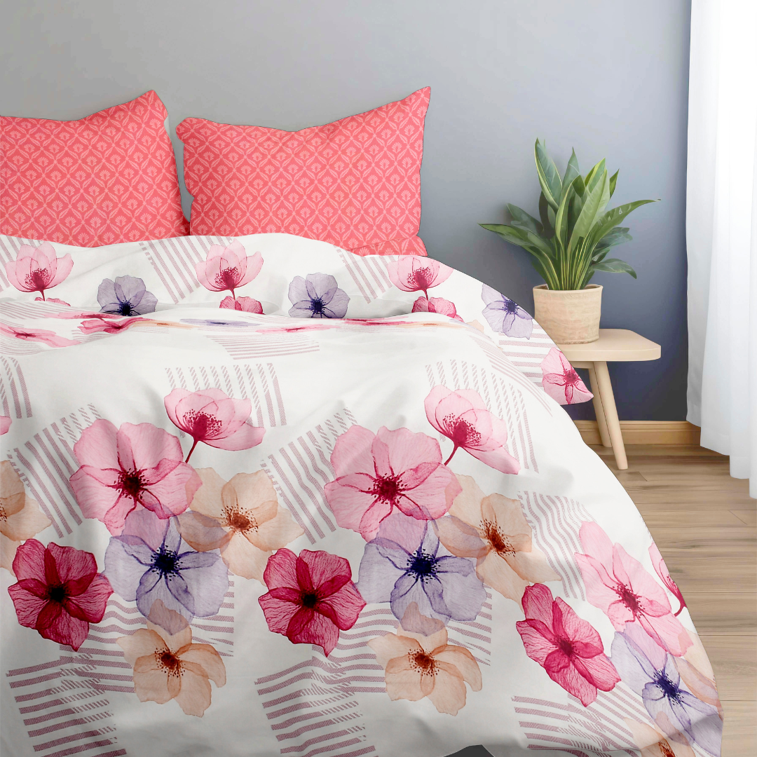 Bonafide Bedsheet – OOA 144 GSM Polyester King Size Set