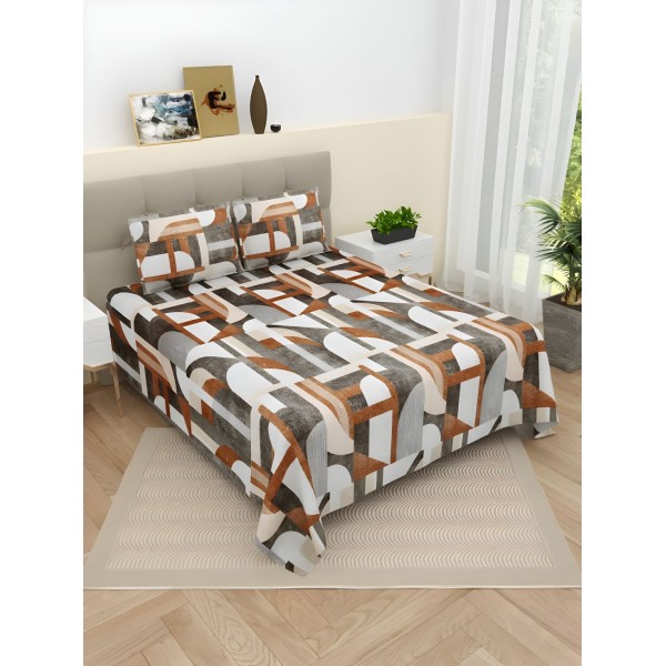 Antonia 300 TC Polyester Bedsheet For Double Bed