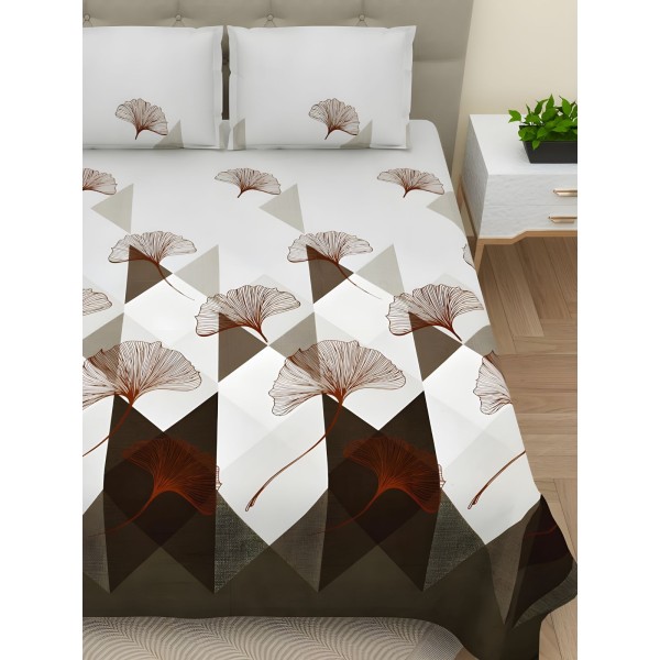 Antonia 300 TC Polyester Bedsheet For Double Bed