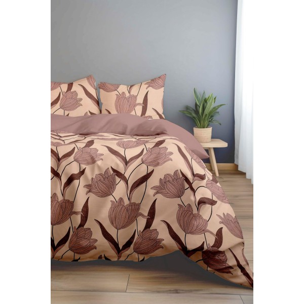 Antonia 300 TC Polyester Bedsheet For Double Bed