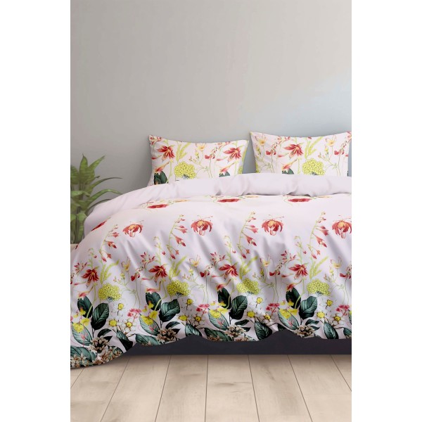 Antonia 300 TC Polyester Bedsheet For Double Bed