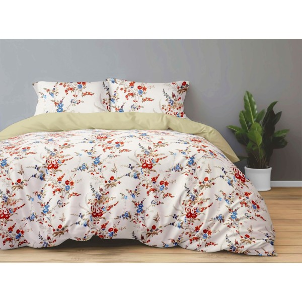 Antonia 300 TC Polyester Bedsheet For Double Bed