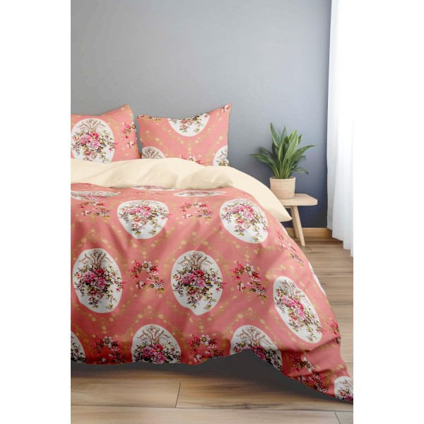 Antonia 300 TC Polyester Bedsheet For Double Bed