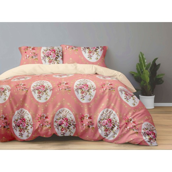 Antonia 300 TC Polyester Bedsheet For Double Bed