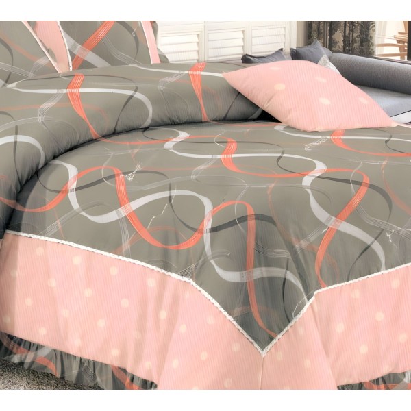 DAVAO 200 TC Polyester Floral AC Comforter Set of 6 Pc.