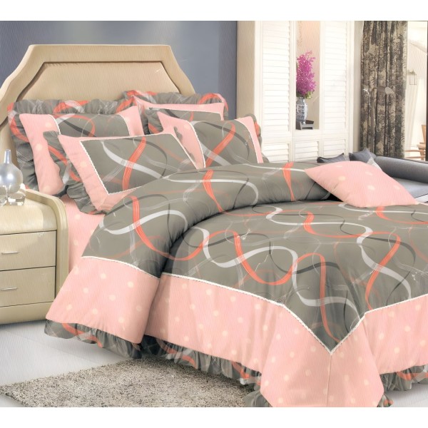 DAVAO 200 TC Polyester Floral AC Comforter Set of ...