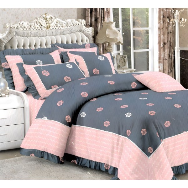 DAVAO 200 TC Polyester Floral AC Comforter Set of ...