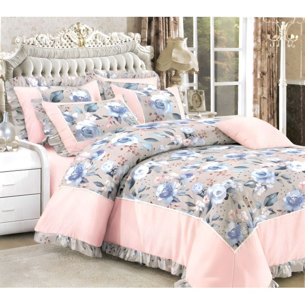 DAVAO 200 TC Polyester Floral AC Comforter Set of ...