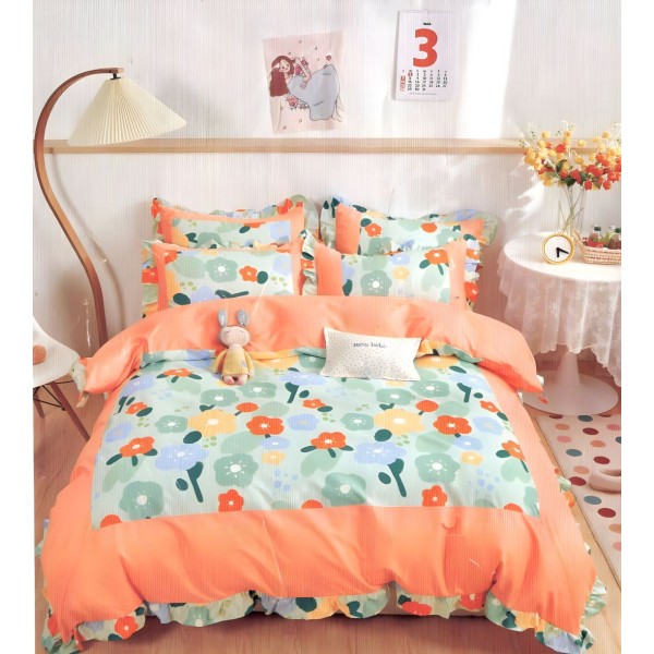 DAVAO 200 TC Polyester Floral AC Comforter Set of ...