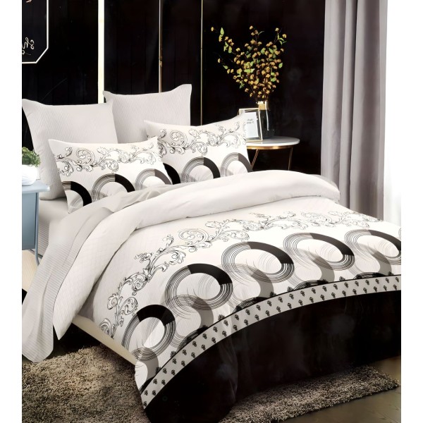 Absolute 200 TC Polyester Bedsheet For Double Bed