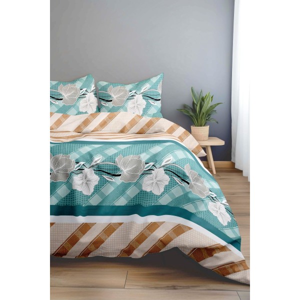 Antonia 300 TC Polyester Bedsheet For Double Bed