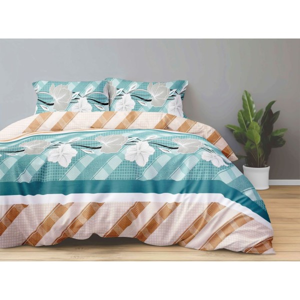 Antonia 300 TC Polyester Bedsheet For Double Bed